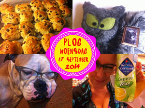 Vorig jaar bakte ik mini-krentenbollen...