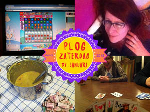 Vorig jaar aten we erwtensoep tijdens het klaverjassen...